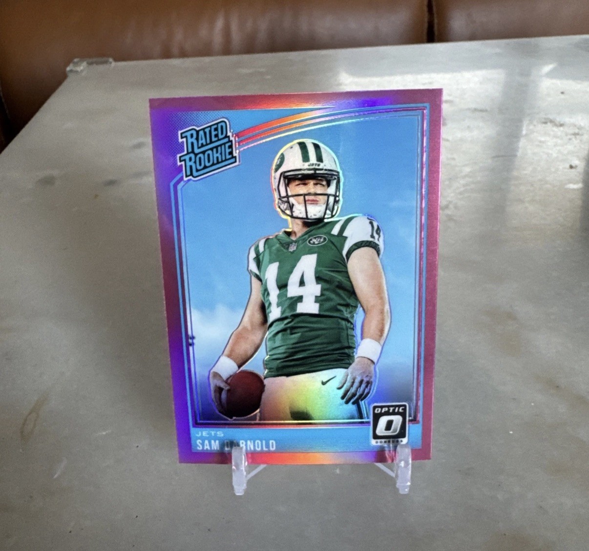 2018 Panini Donruss Optic Sam Darnold Pink Prizm #151 Rated Rookie MINT 💎