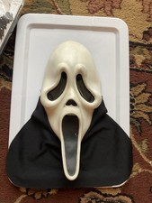 Vtg Scream Ghostface Mask Squinty Eyes Easter Unlimited Inc MK Glow In The Dark