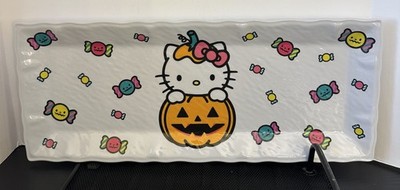 Hello Kitty Halloween Pumpkin Tray 19x8~Kawaii Spooky Cute Collector's Must Have