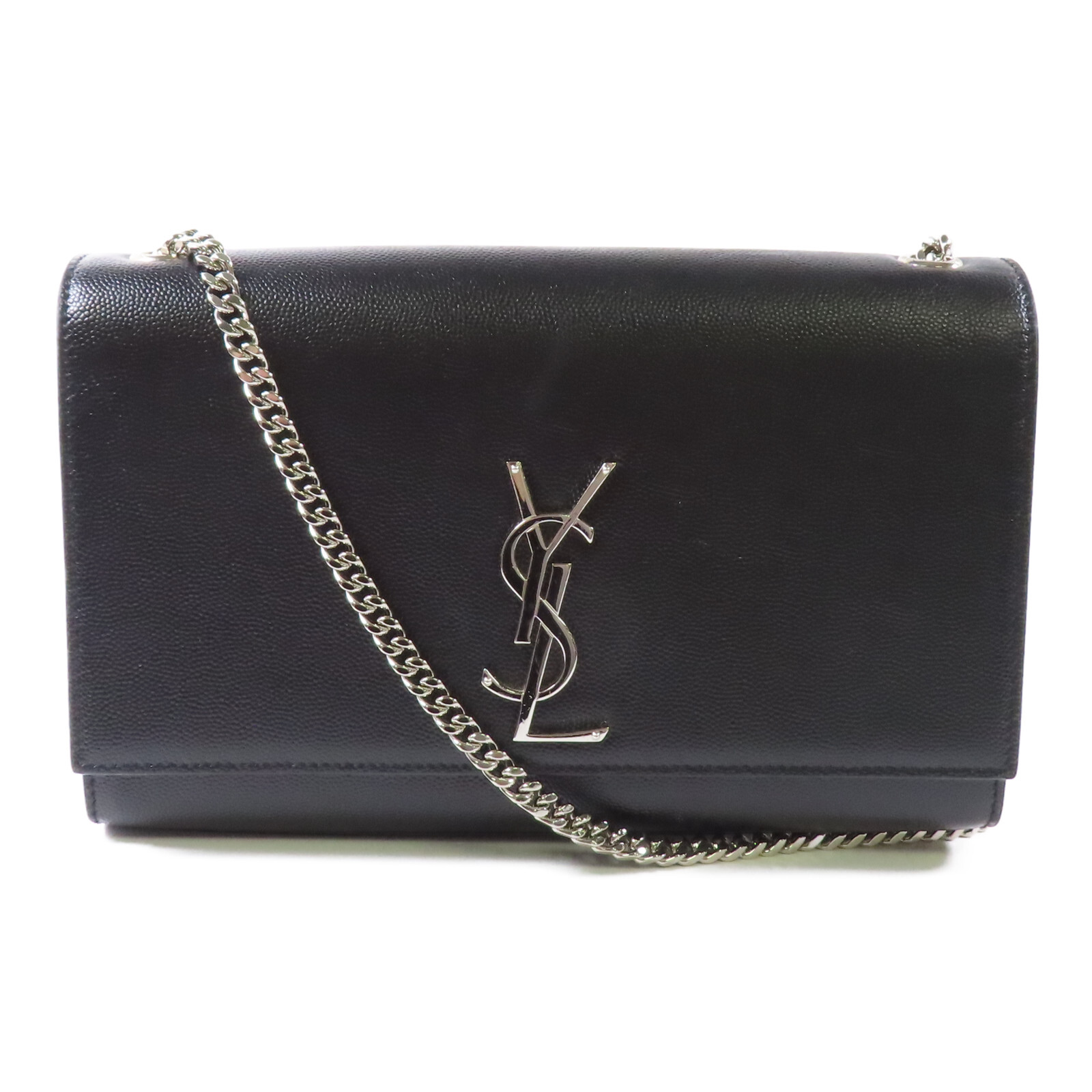 Borsa a tracolla SAINT LAURENT YSL SHW catena pelle di vitello 364021 nera