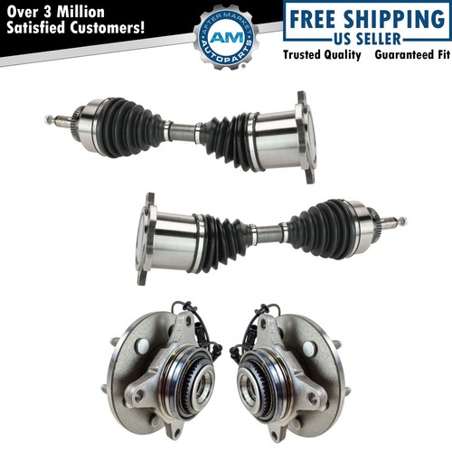 Front CV Axle Shafts & Wheel Hub Bearing Assemblies Set of 4 for F150 Mark LT eBay