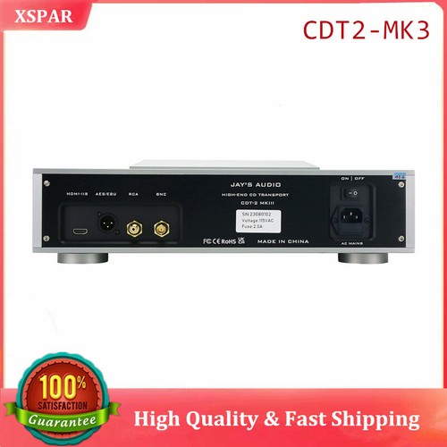 Jay's Audio CDT2-MK3 CD Plattenspieler High-End CD Player OCXO 1764KHz Silber x-top