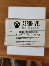 Aerohive AH-ACC-INJ-30W-US Power Over Ethernet POE Injector with US Power Cord