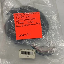 Mead Fluid Dynamics Cable P3-25-SDC connector (4 pc in Lot) 2408- I- 1