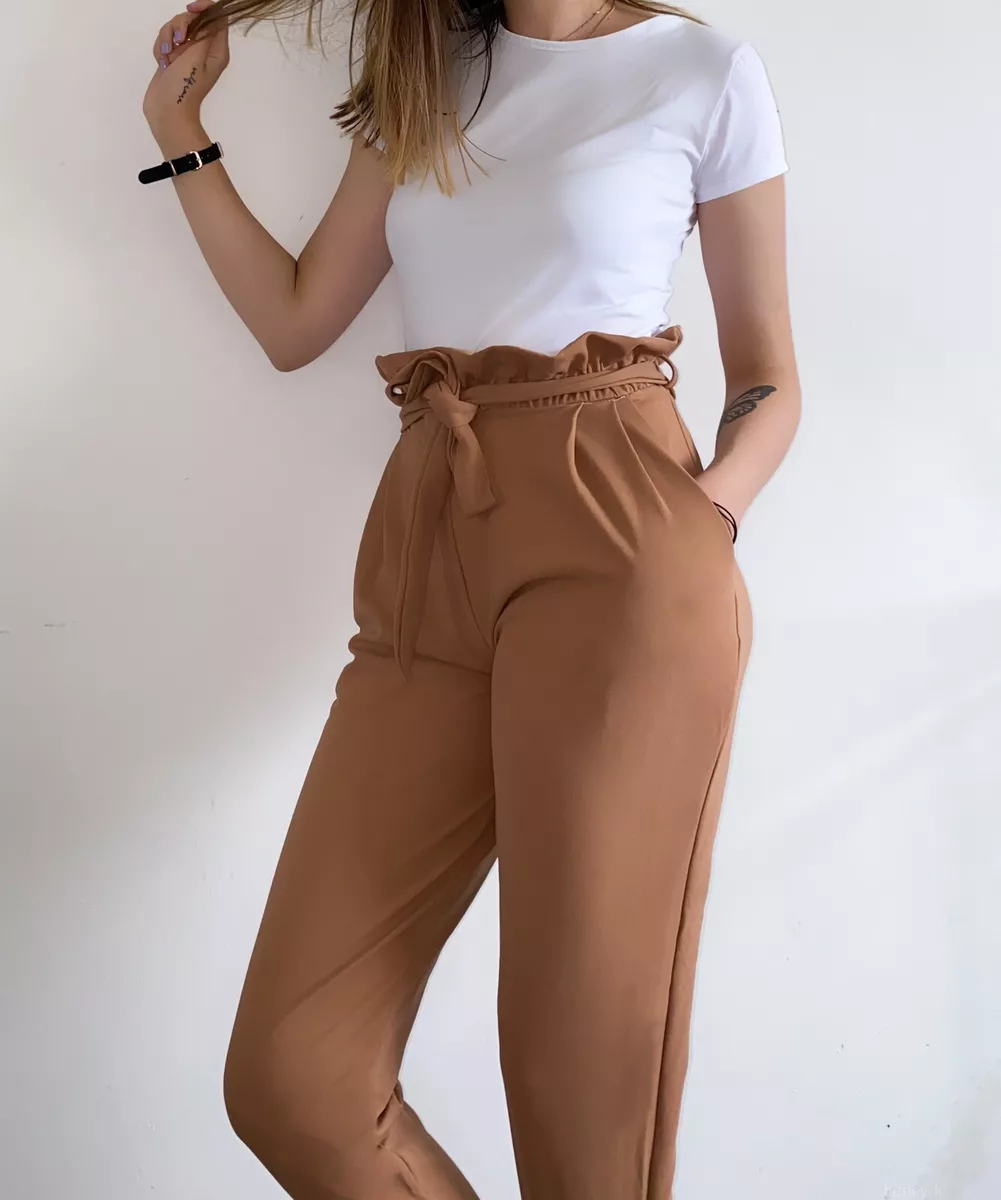 Women Korean Baggy Pants Soft Blond