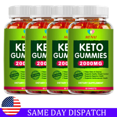 Keto Slimming Gummies Ketone Advanced Weight Loss Fat Burner Dietary Supplement