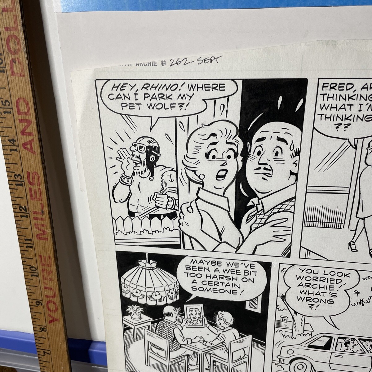 Original Comic Art Life With Archie #262 Page 29 Butler | eBay