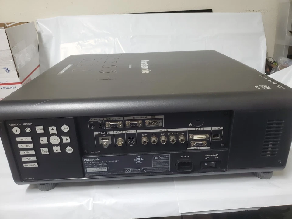 Panasonic PT-DW8300U 9,600 Lumen WXGA DLP Projector 1366x768(No Lamp)!!!! - Image 4 of 4