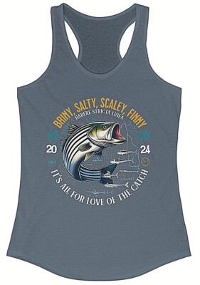 Briny, Salty, Scaly, & Finny Women's Slim Fitting Lightweight Racerback Tank Top