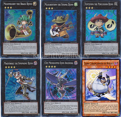 Yugioh Djinn Complete Deck - Maestroke The Symphony Djinn - Brass