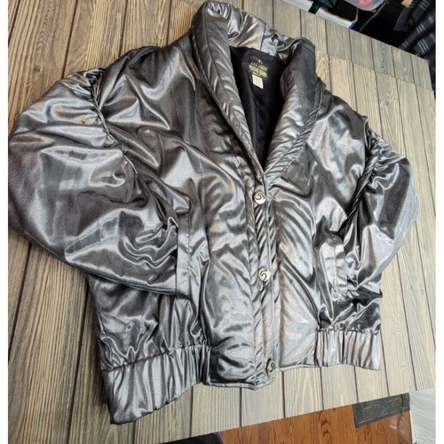 VTG Silver Jacket ONE SIZE MC Hammer Performance Style Las Vegas Reflections 90s - Picture 8 of 11