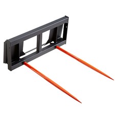 VEVOR Pique-botte Fourche à Balles de Foin pour Tracteur 2 Dents 125 cm 1360 kg