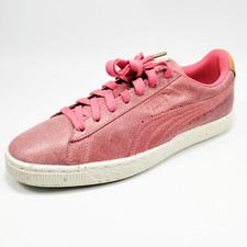 Puma Suede Classic Deco Lace Up Low Sneaker Shoes Women's Pink 36699801 SZ 8.5