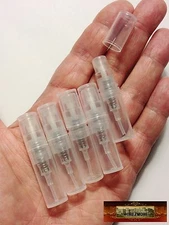 M00683 MOREZMORE 5 Mini 1.5ml Small Empty Spray Refillable Atomizer Bottles