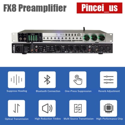 FX8 Preamplifier Multiple Audio Transmission Karaoke Reverb Effect Controller