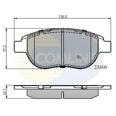 For VW Golf MK3 2.0 Genuine Comline Front Brake Disc Pads Set | UK For VW Golf MK3 2.0 Genuine Comline Front Brake Disc Pads Set | UK