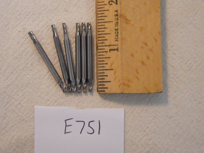 Bargain 6 NEW 3 MM SHANK CARBIDE END MILLS 4 FLUTE DOUBLE END USA MADE E751 Bargain 6 NEW 3 MM SHANK CARBIDE END MILLS 4 FLUTE DOUBLE END USA MADE E751