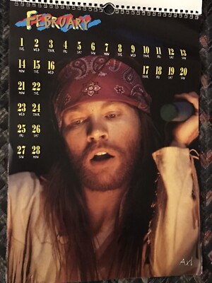 VINTAGE GUNS N ROSES - VINTAGE GNR 1994 CALENDAR AXL GNR | eBay