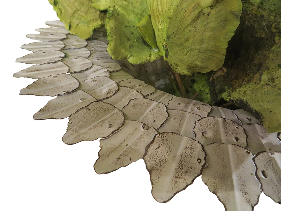 Ornate White Iron Scroll Wall Mounted Planter Flower Urn Bracket Outdoor Metal - Imagem 4 de 4