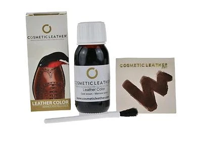 COSMETIC LEATHER Tintura professionale per ricolorare scarpe o oggetti in pelle marrone scuro