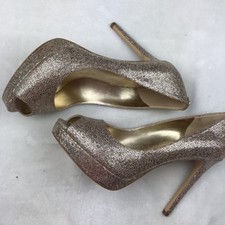 Michael Kors Platform Pumps Silver Sand
