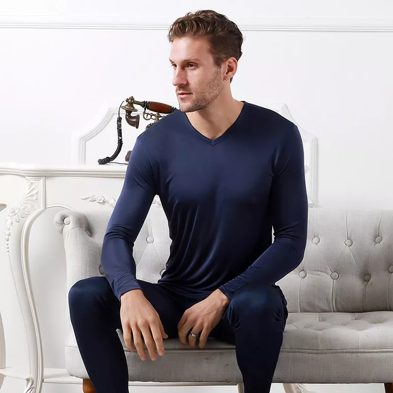 Long sleeve silk tee clearance shirts