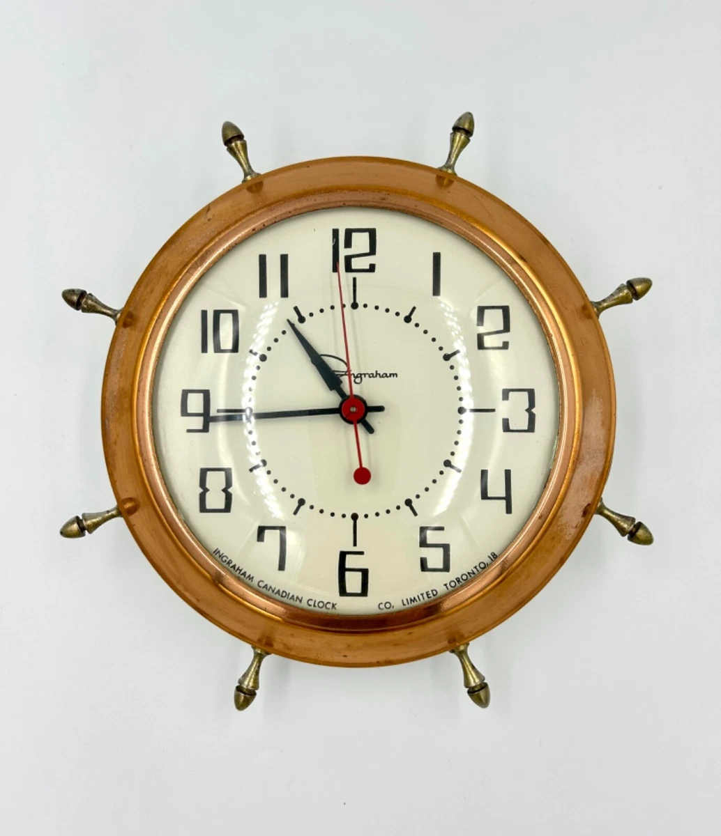 INGRAHAM アンティーククロック　稼働品 難あり Vintage Ingraham Clock In Collectible Wall Clocks 1930-1969 for