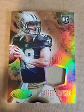 2015 Certified Scorching Swatches Mirror Gold /25 Garrett Grayson RC Saints !!