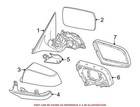 Genuine Driver Left Lower Door Mirror Cover Shadow-Line for BMW F10 F12 F13 F01