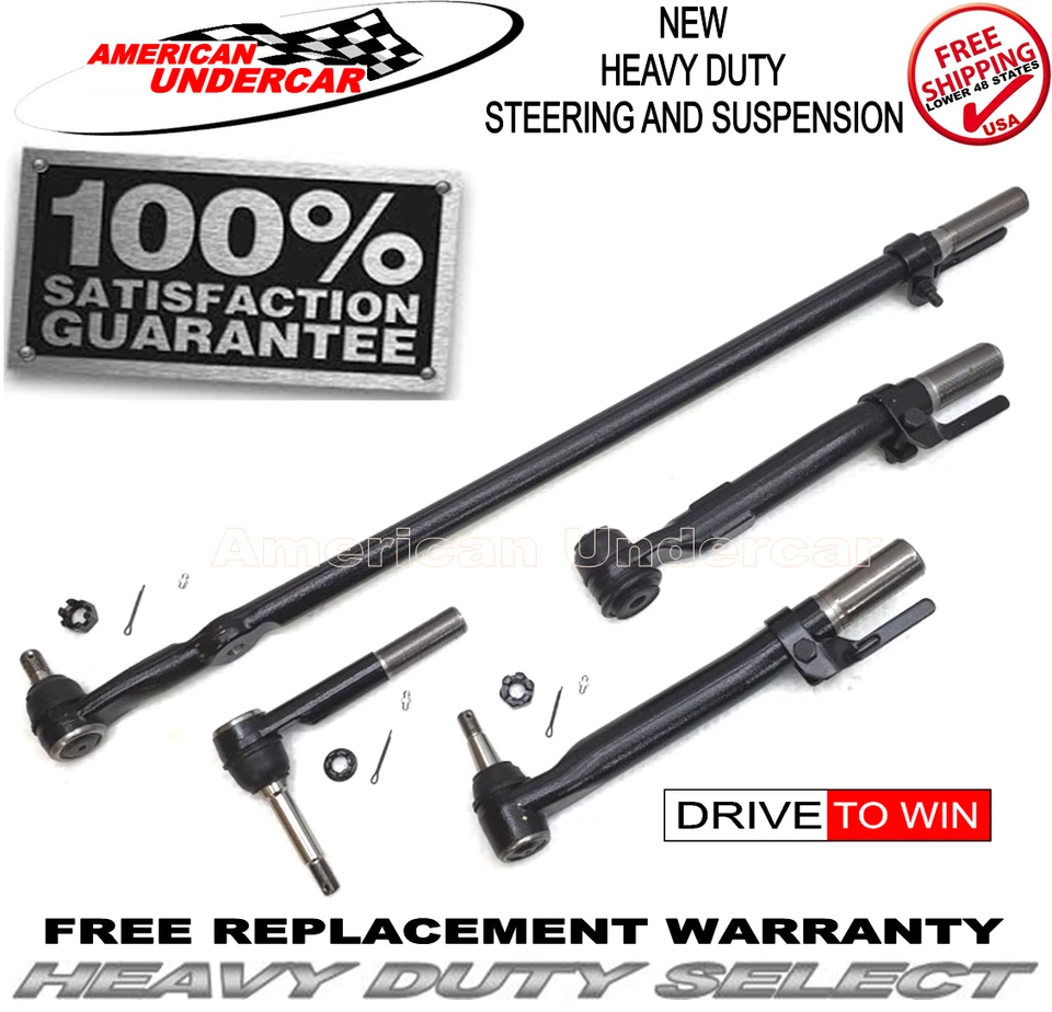 Kit de suspensión de dirección HD Ford F250 Super Duty Tie Rod 2005-2010 4x4 Foto 2 de 4