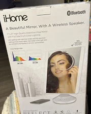 iHome Reflect Vanity Mirror Bluetooth Speaker--Open Box