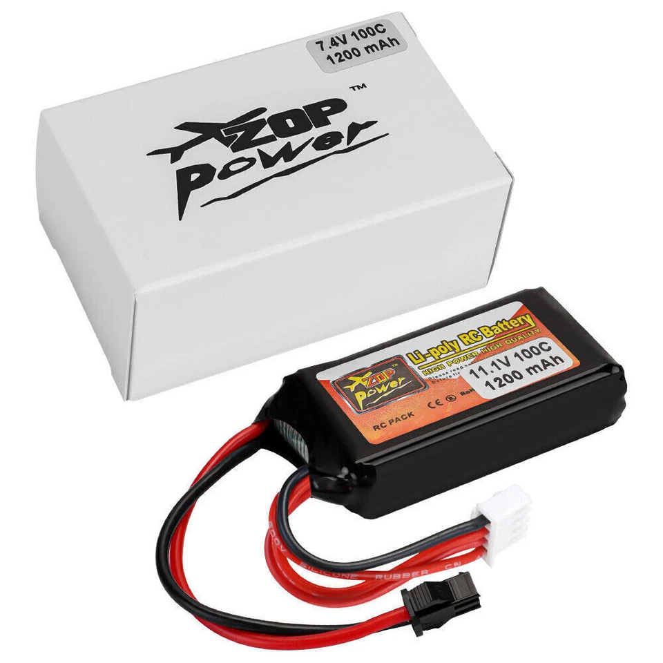 1Pack 3S 11.1V 1200mAh Rechargeable Lipo Battery 100C SM Plug for RC Car Drone - Image 4 of 4