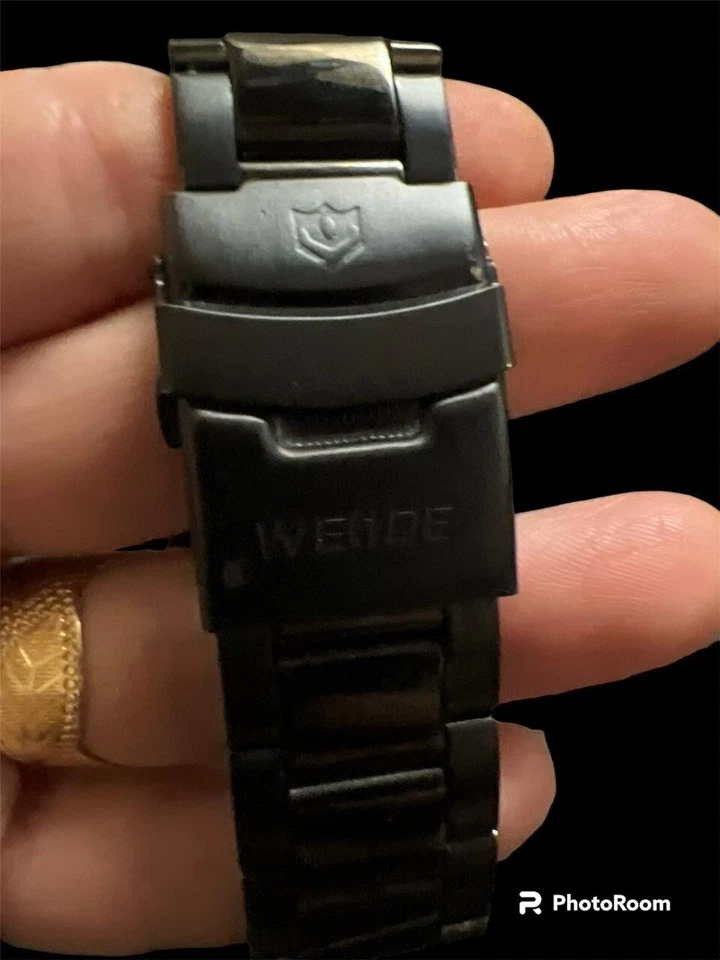 Watch Weide Triangle Men Led Stanless Steel Weter Resistant Japan Movt Men - Image 3 of 4
