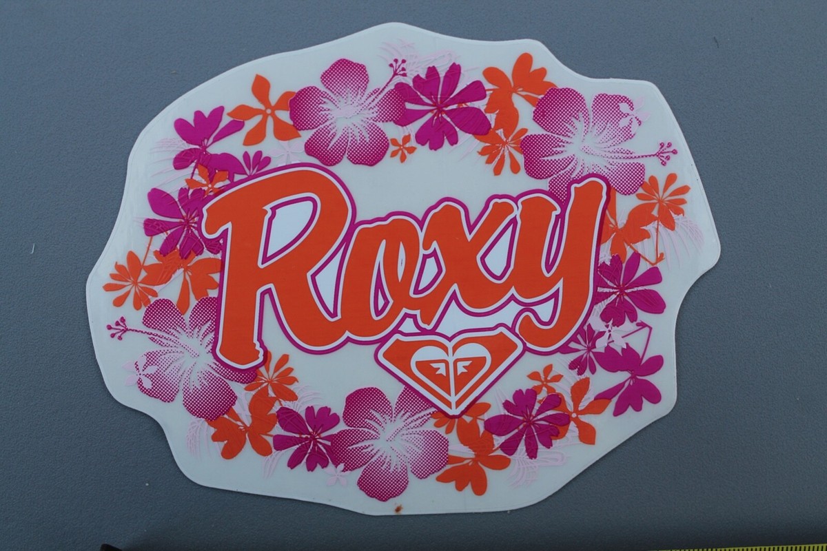 ♡SURF♡画面 ROXY Orange Pink Flowers Girls Aloha Hawaii OG Surf RX1 Vintage