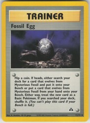 Fossil Egg 72/75 Neo Discovery Uncommon Trainer