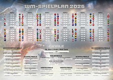 Spielplan Poster Weltmeisterschaft 2026 Fussb...