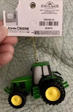 NEW KURT ADLER JOHN DEERE GREEN TRACTOR Christmas ORNAMENT