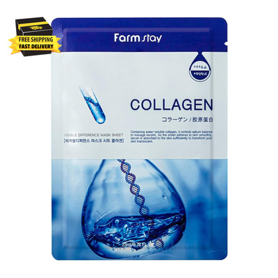 Visible Difference Sheet Mask - Collagen Face Mask - Moisturizing Korean Face Ma