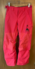 BURTON Ski Snowboard Pants Youth Girl's Insulated Neon Pink - Size L
