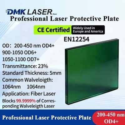 DMK Laser Protective Plate 900-1100nm OD7+ CE Safety Shield For Weld/Cut Machine