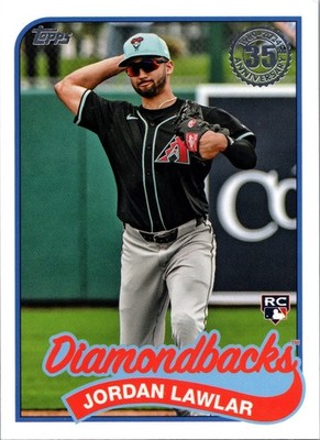2024 Topps Update - 1989 Topps Jordan Lawlar #89US-40 (RC) - Diamondbacks