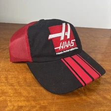 Kurt Busch Stewart-Haas Racing #41 Strapback Hat NASCAR Mesh Cap Red Black