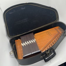 Oscar Schmidt Autoharp Vintage Nice Solid Wood With Case