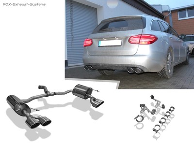 Duplex Sport Exhaust With Y-Pipe For Mercedes C-Class W205 S205 4-Cyl