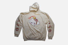 Cogimyun Gingham Bow Womens Hoodie Cream New XL