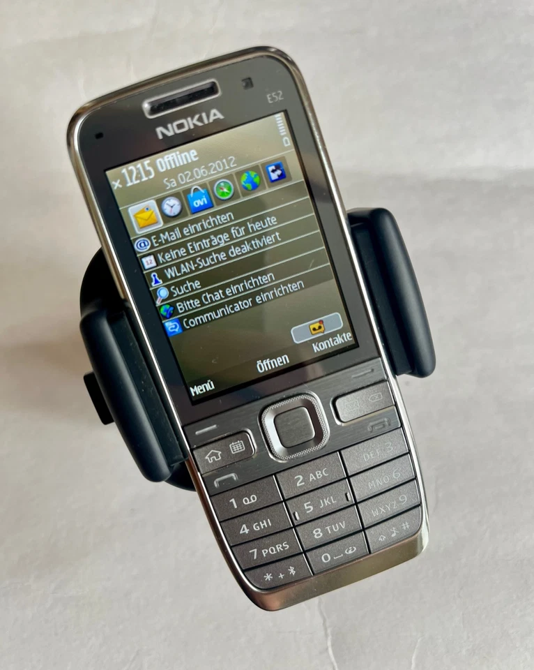 Business Mobile Handy NOKIA Eseries E52-1 Type RM-469 silber-grau / viele Extras - Bild 2 von 4