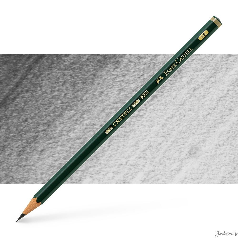 Faber-Castell 9000 Pencil Smooth Graphite HB Drawing Sketching
