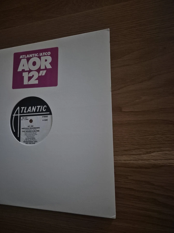 AC/DC Nervous Shakedown 12" Single Promo Sampler Stereo US 1983 Vinyl Record  - Image 3 of 4