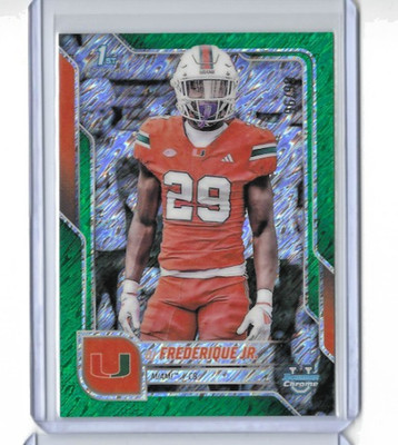 2025 Bowman Chrome U DJ Frederique Green Shimmer Refractor 96/99 #92