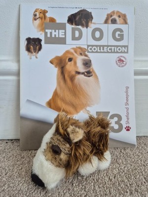 ORIGINAL THE DOG ARTLIST COLLECTION SHETLAND SCHÄFERHUND PLÜSCHTIER STOFFTIER + MAGAZIN SELTEN